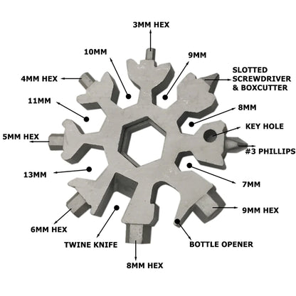 Multifunctional Snowflake Tool