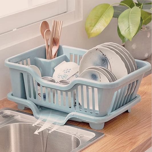 Dish Drainer with Drip Tray for Kitchen Sink Rack