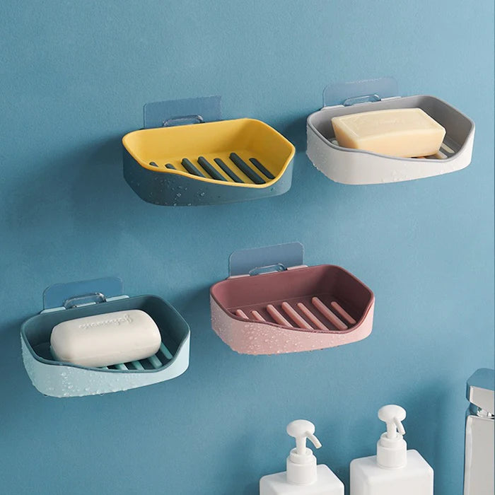 Wall Mounted Double Layer Soap Rack