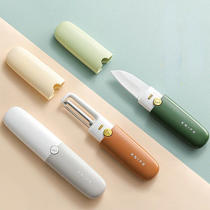 Portable Small 2-in-1 Fruit Knife & Peeler