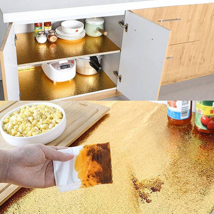 Golden Kitchen Aluminum Foil Sticker Sheet