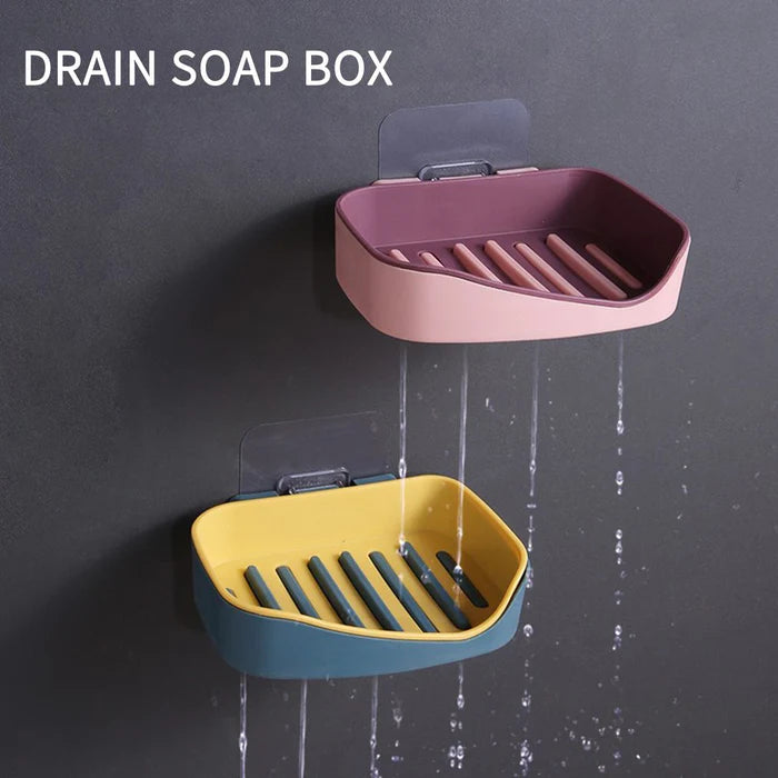 Wall Mounted Double Layer Soap Rack