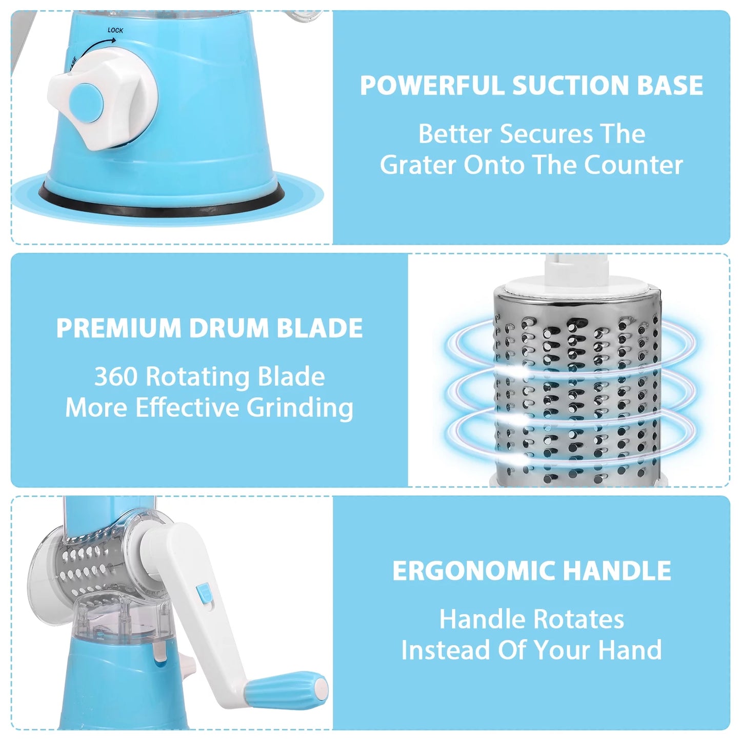 Manual Rotary Vegetable Cutter