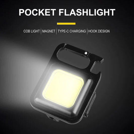 Multifunctional Keychain Flashlight