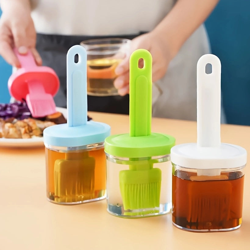 Portable Silicone Oil Brush Bottle