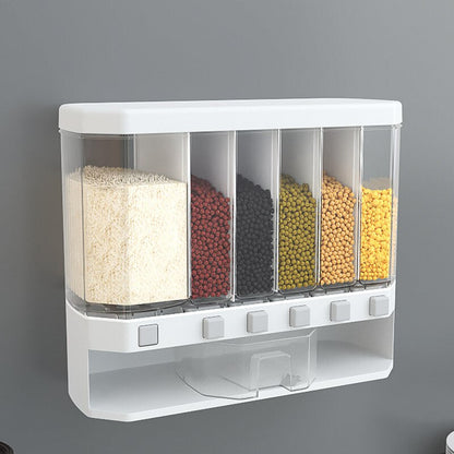 Moisture-Proof Plastic Automatic Racks Sealed Metering Food Storage Box.