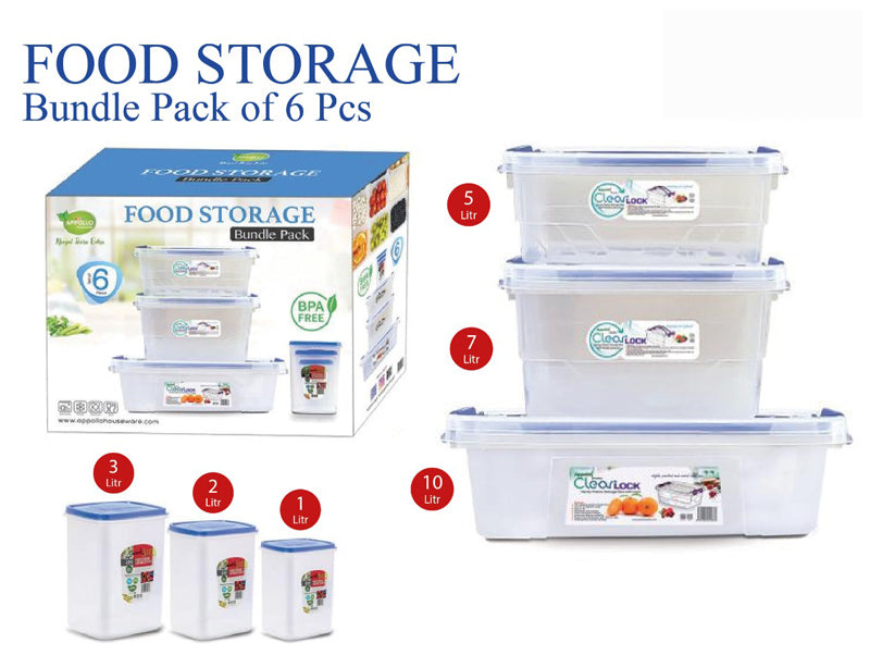 Food Storage Bundle (Pack of 6)