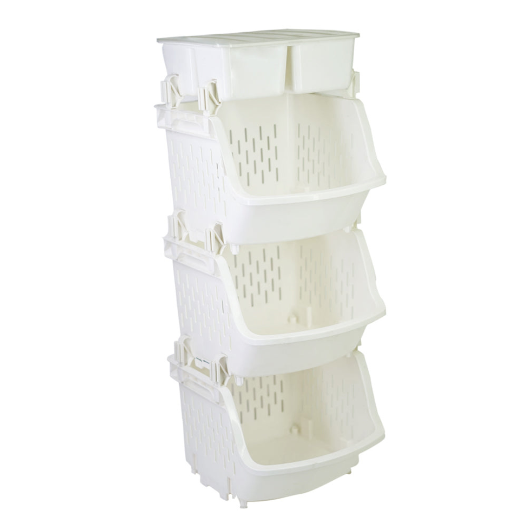 Three-tier Kitchen Rack with storage box